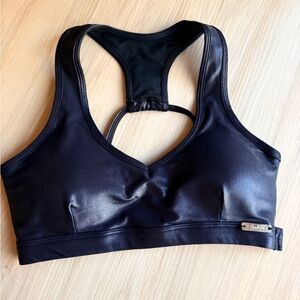Bombshell Sportswear Black Racerback Sports Bra